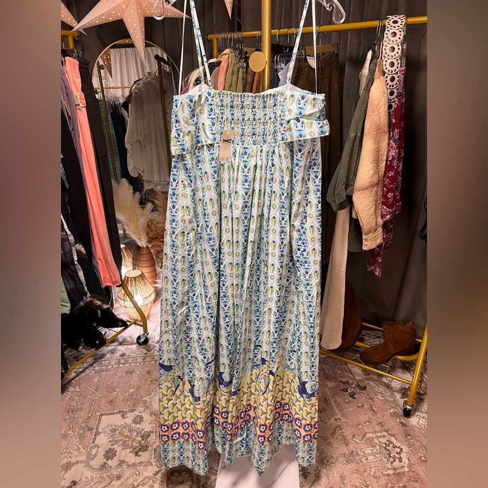 Anthropologie Sleeveless Square Neck Aline Maxi Dress - Picture 6 of 8